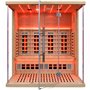 Multi sauna 3 henkilöä combi - Perinteinen kiuas & energiaa säästävä infrapuna-järjestelmä