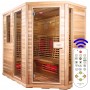 Sauna Relax Lux oikea seetri - Energiatehokas sauna - A+++