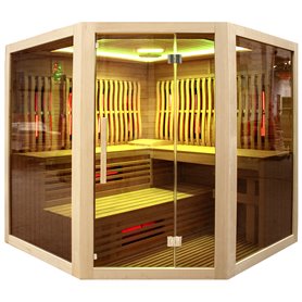 Yhdistelmäsasauna Vulcano Corner sauna 5-6 hengelle