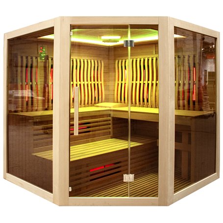 Yhdistelmäsasauna Vulcano Corner sauna 5-6 hengelle