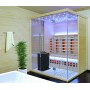 Multi sauna 3 henkilöä combi - Perinteinen kiuas & energiaa säästävä infrapuna-järjestelmä