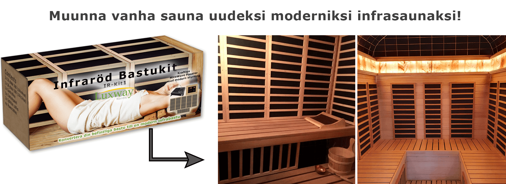 Rakenna infrapunasauna helposti
